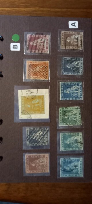 Serie Completa Francobolli Toscana 1851