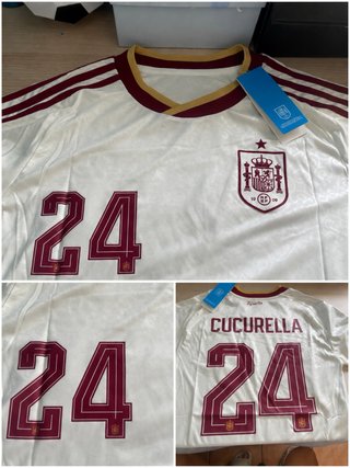 Camiseta España 24 Cucurella viene con adidas