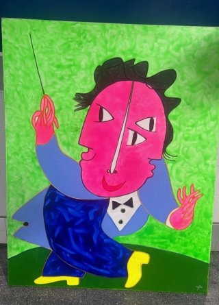 Obra de arte lienzo Juan García Ripollés