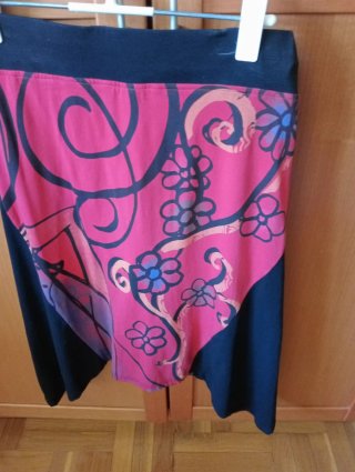 Falda estampada mujer