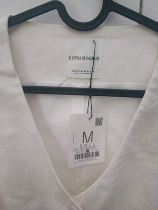 Chaleco Stradivarius Talla M Blanco