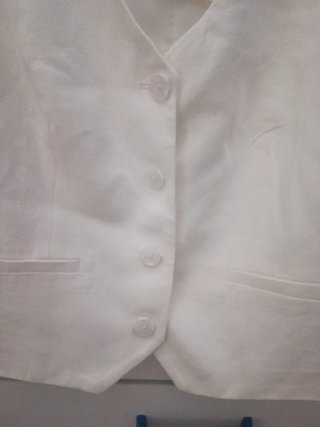 Chaleco Stradivarius Talla M Blanco
