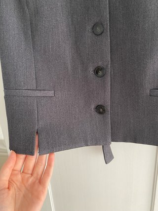 Chaleco Zara Gris