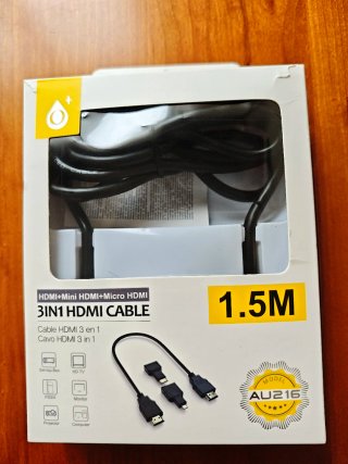 Cable HDMI 3 en 1 (1.5M)