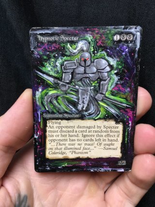Carta Hypnotic Specter pintada a mano