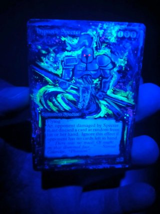 Carta Hypnotic Specter pintada a mano