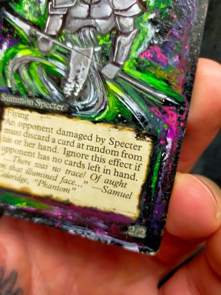 Carta Hypnotic Specter pintada a mano