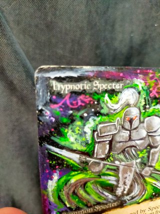 Carta Hypnotic Specter pintada a mano