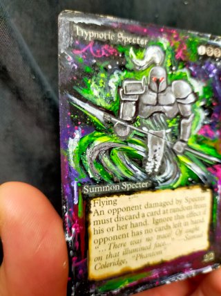Carta Hypnotic Specter pintada a mano