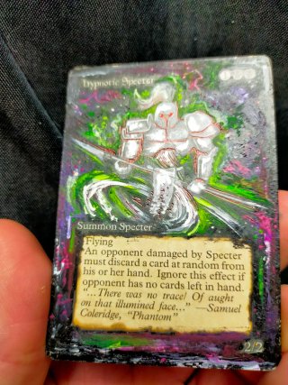 Carta Hypnotic Specter pintada a mano