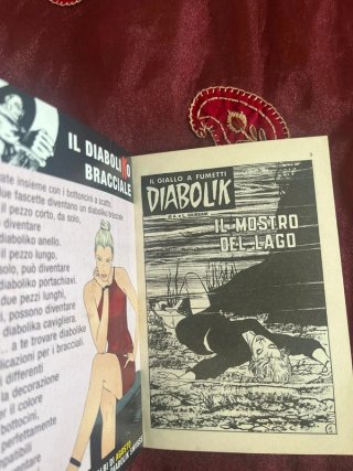 Fumetto Diabolik, il mostro del lago n0135