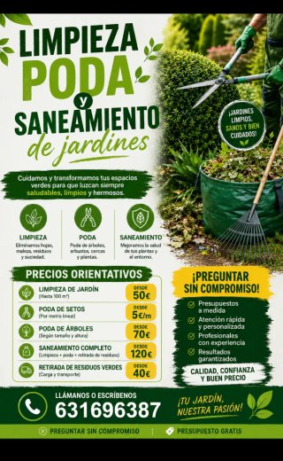 Limpieza de jardines