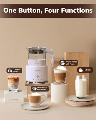 Espumador Leche Morpilot Eléctrico Blanco 500ml