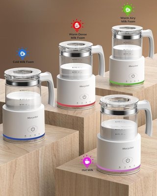 Espumador Leche Morpilot Eléctrico Blanco 500ml
