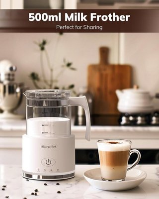 Espumador Leche Morpilot Eléctrico Blanco 500ml