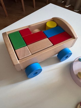 Lote 4 juguetes madera bebé