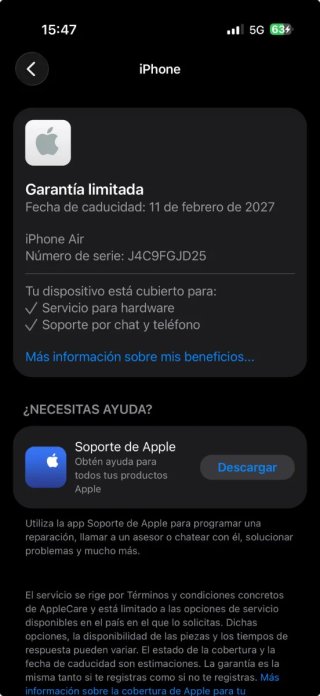 iPhone Air 256 impecable