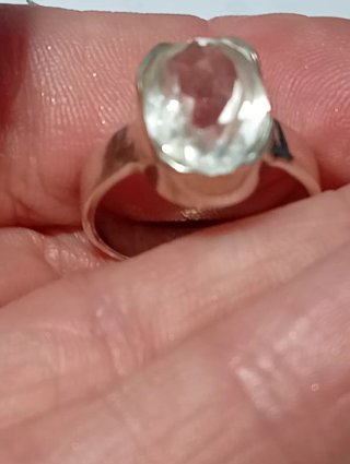 Anillo Plata de Ley topacio