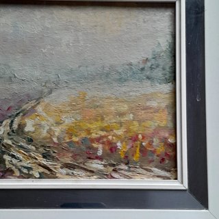 Olio su tela paesaggio