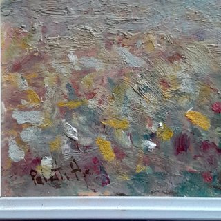 Olio su tela paesaggio