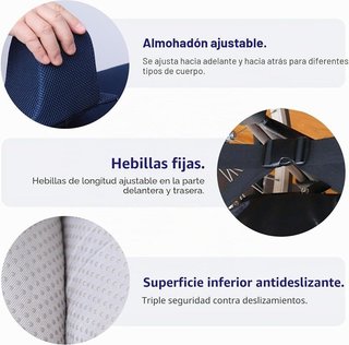 Cojín Antideslizante Silla Ruedas LIROPAU Azul