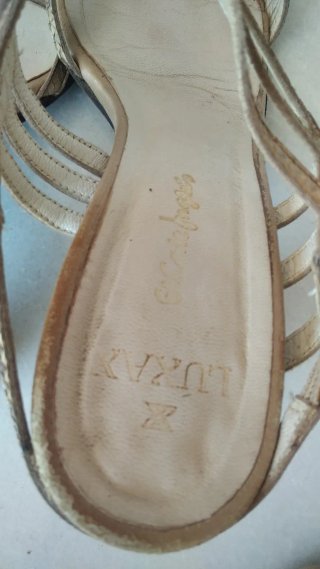 Sandalias Luxax Talla 37 Doradas