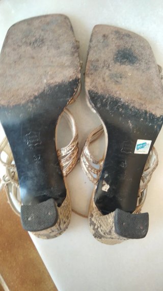 Sandalias Luxax Talla 37 Doradas