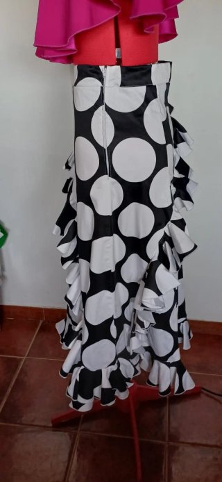 Falda Rociera Lunares Volantes