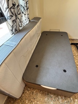 Base Cama Alta Calidad + Colchón