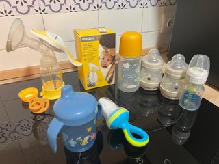 Lote productos lactancia y alimentación bebé