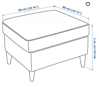 Sillón y Reposapiés IKEA Strandmon Amarillo