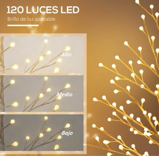 Árbol de Navidad con Luces LED Blancas