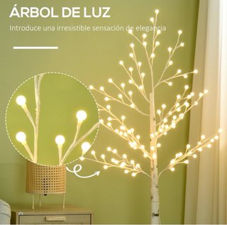 Árbol de Navidad con Luces LED Blancas