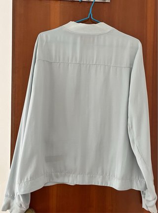 Chaqueta Bomber Violeta Azul claro grisácea