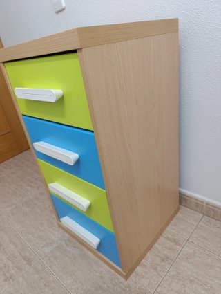 Cajonera auxiliar 4 cajones