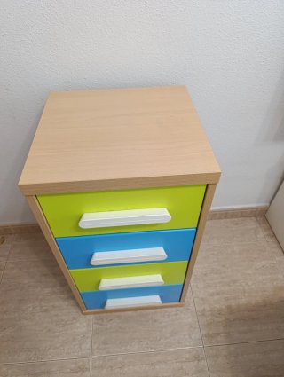 Cajonera auxiliar 4 cajones