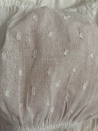 Blusa escote cuadrado con elástico y manga larga