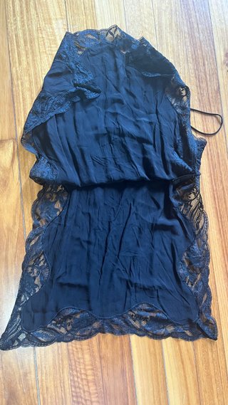 Top Zara Negro Encaje