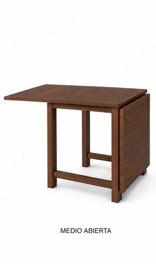 Mesa de madera para exterior plegable