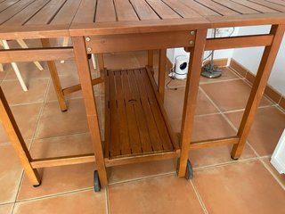 Mesa madera teka extensible OPORTUNIDAD