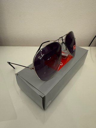 Gafas de sol Ray-Ban Aviator Plata Morado