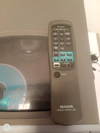 Minicadena Aiwa NSX-S202 Plata Con Mando.