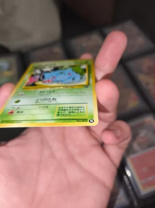 Carta Pokémon Bulbasaur Japonesa No. 001