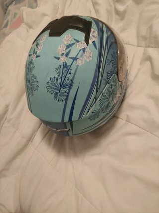 Casco LS2 Azul Flores