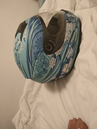 Casco LS2 Azul Flores