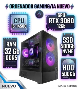 Ordenador Gaming Nuevo i5-14500 RTX 3060 12GB