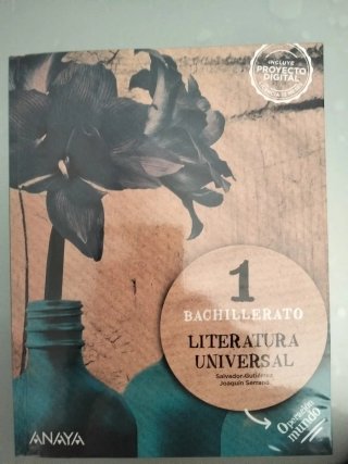 Libro literatura universal Anaya 1 bachillerato