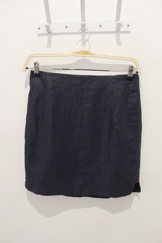 Falda Massimo Dutti azul nueva talla M