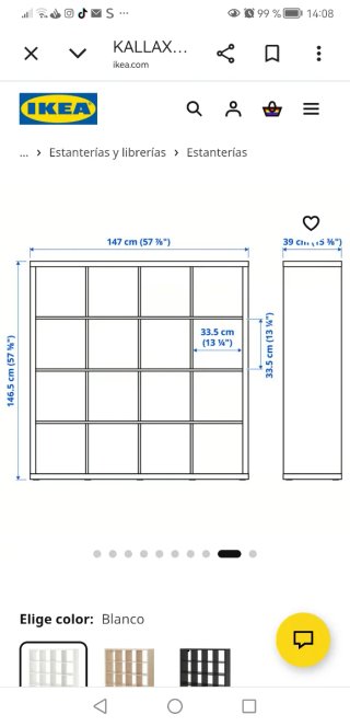 Estantería Kallax IKEA Blanca