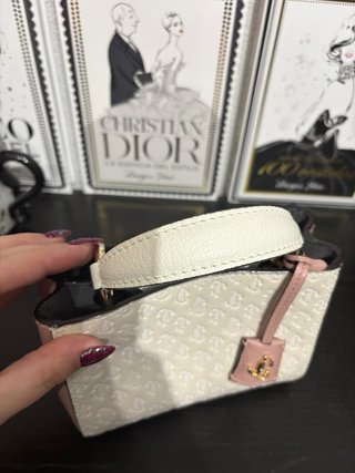 Bolso Pequeño Jimmy Choo Blanco y Rosa